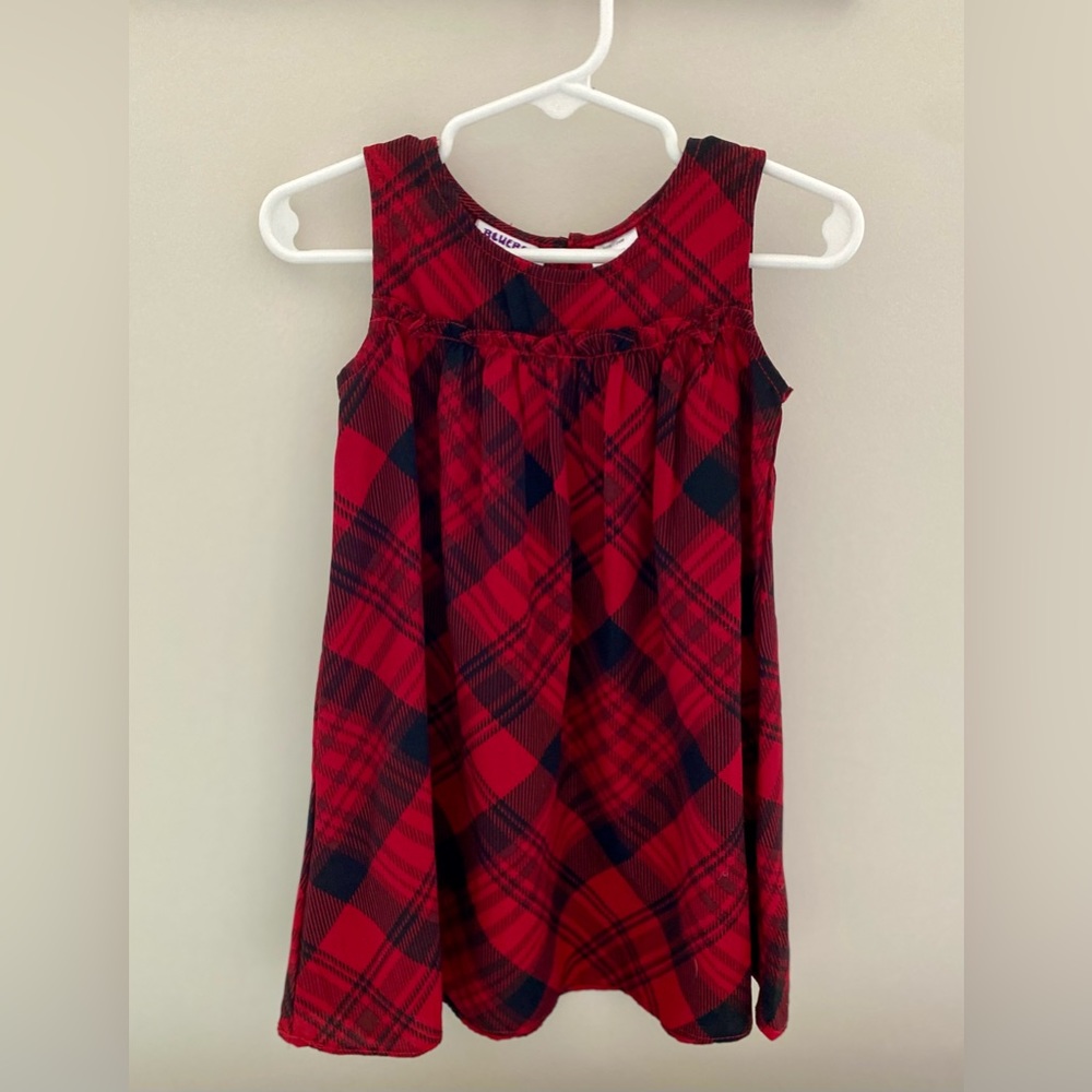 Blueberi Boulevard Toddler Girl Christmas Tank Dress, 24M